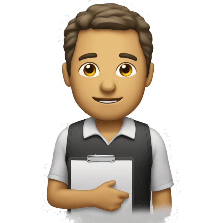 coach with clipboard emoji