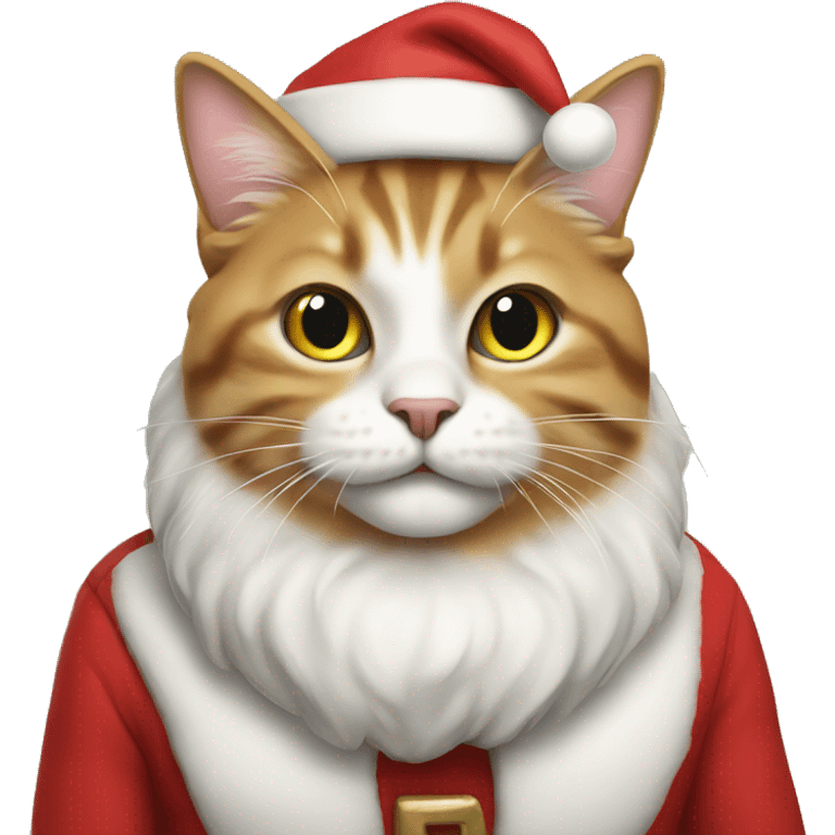 santa cat emoji