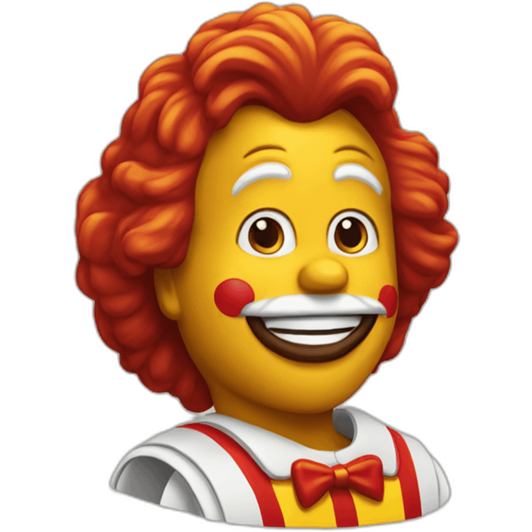 Ronald mcdonald emoji