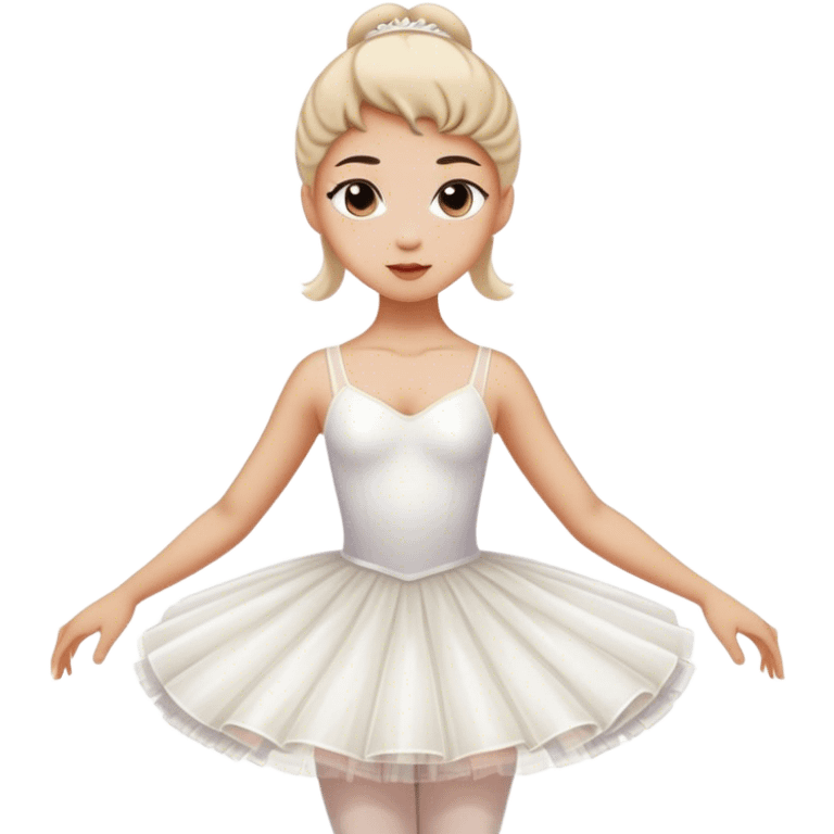 white ballerine dress emoji