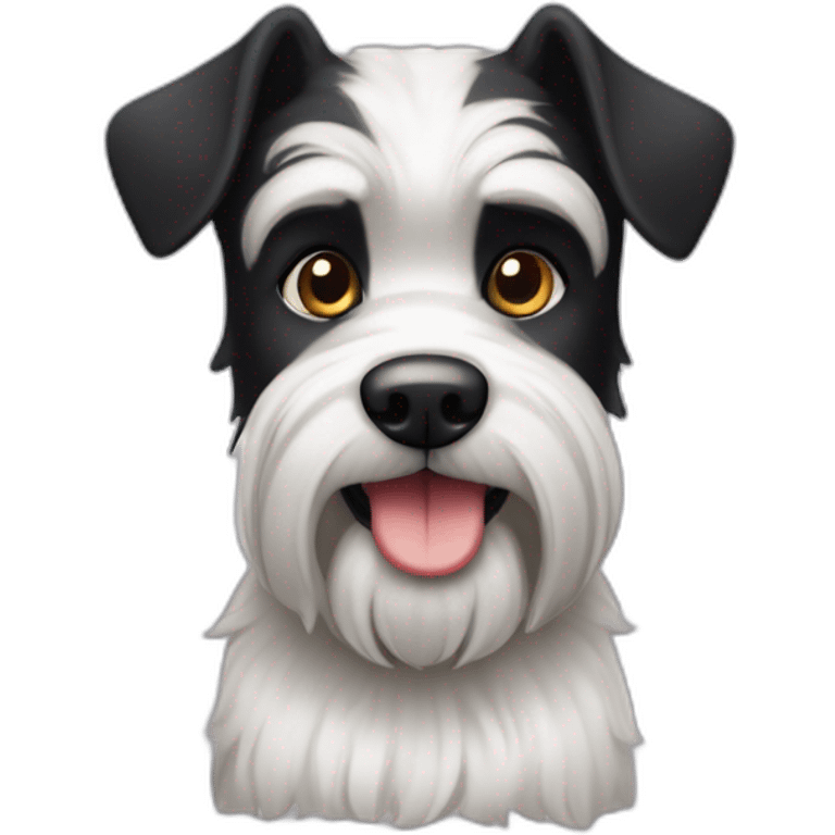 Hund schwarzes Fell weiße Schnauze schlappohren schlank emoji