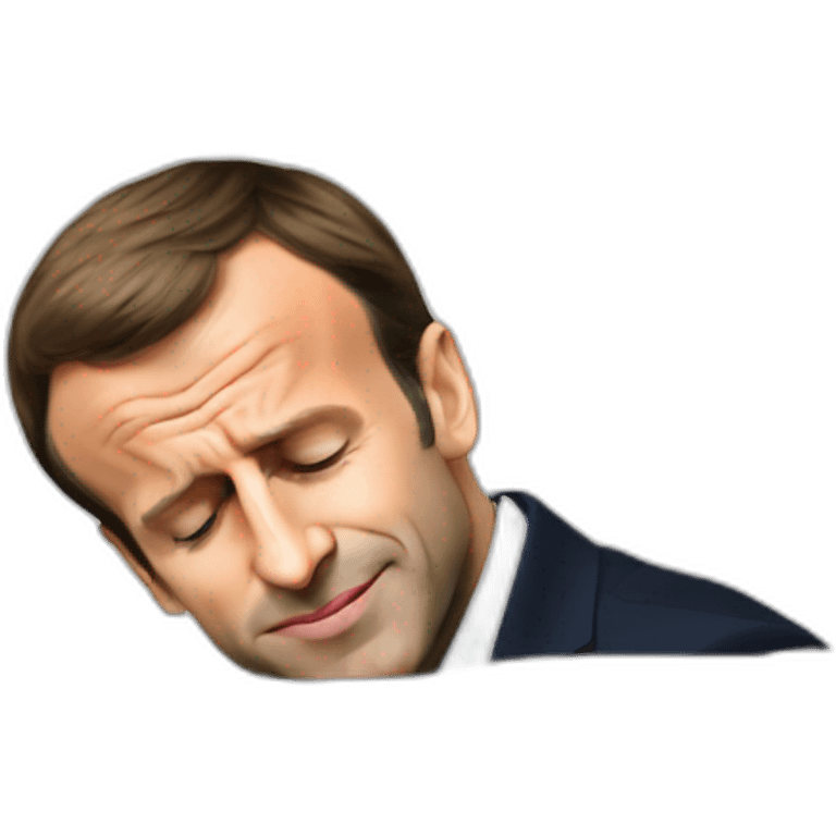 Emmanuel Macron qui dort emoji