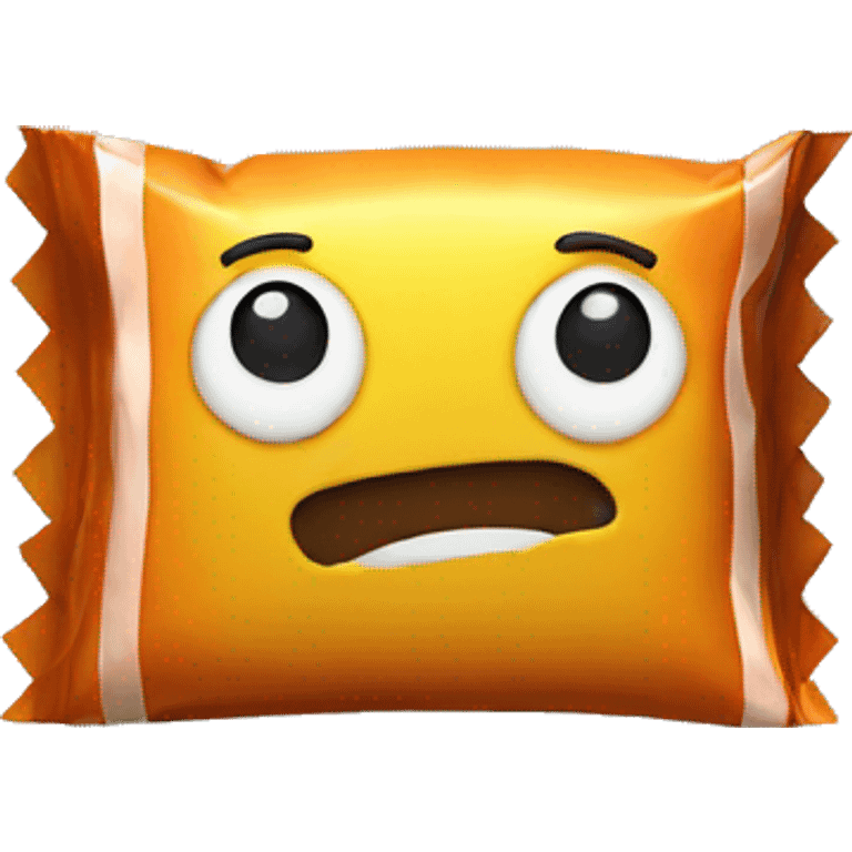 Candy in paper emoji