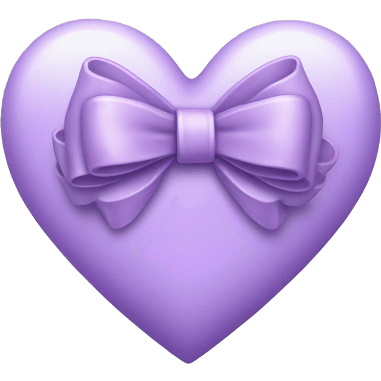 Light Purple Heart with bow emoji