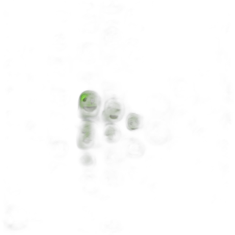 Dark screen with green characters emoji