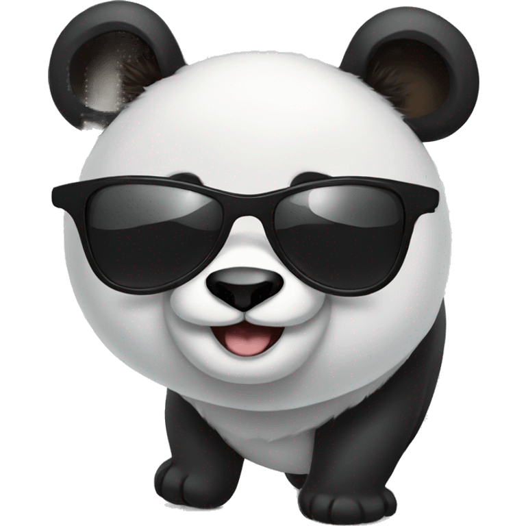 a panda wearing sunglasses emoji