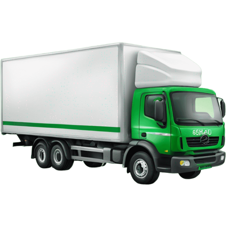 camion per spedizioni verde, con la scritta "spedizione gratuita" emoji