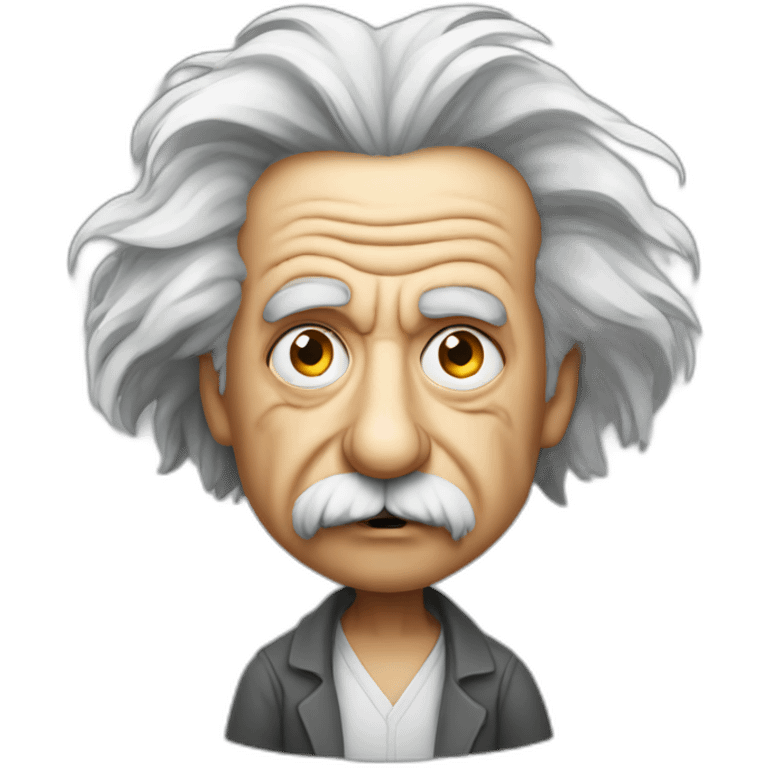 Einstein is angry emoji