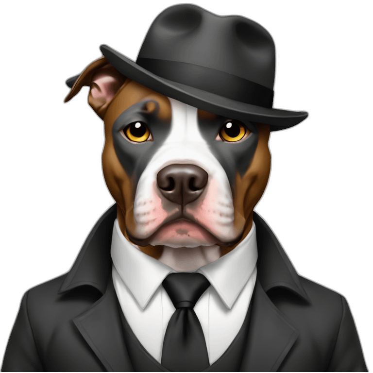 Gangster pitbull emoji