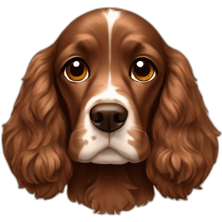 total brown cocker spaniel emoji