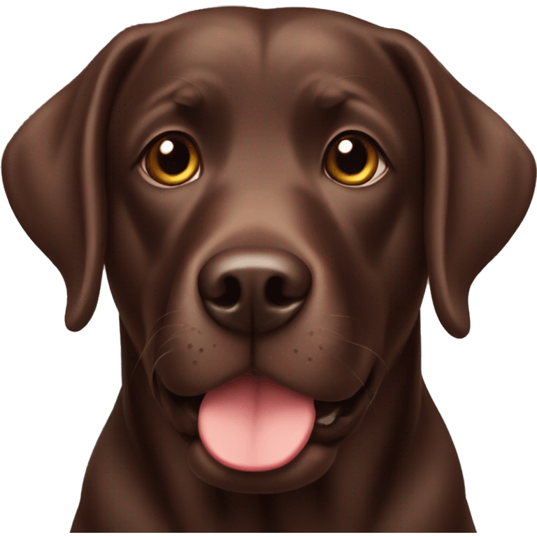 chocolate labrador  emoji