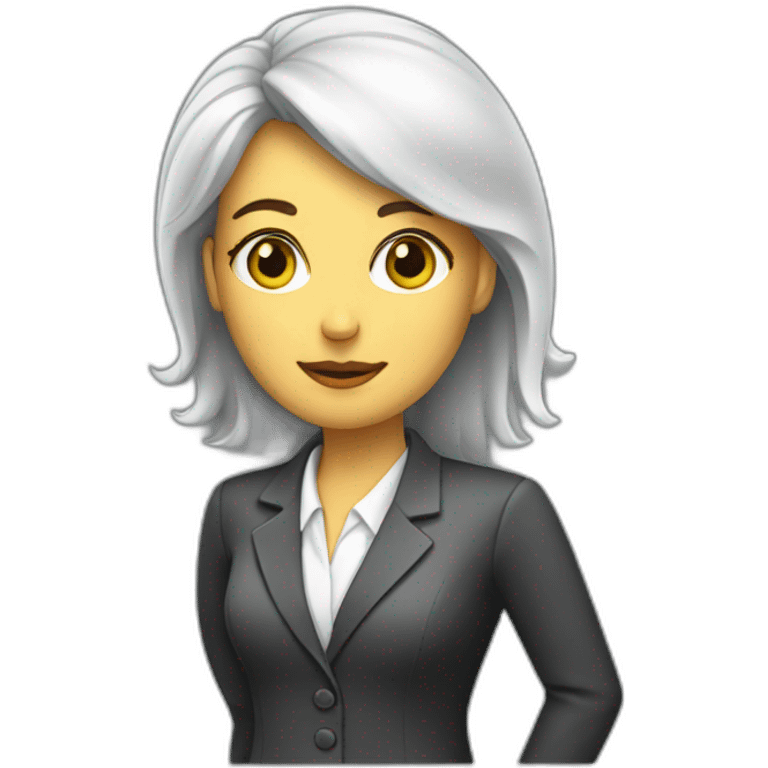 Corporativo Finance female Analyst emoji