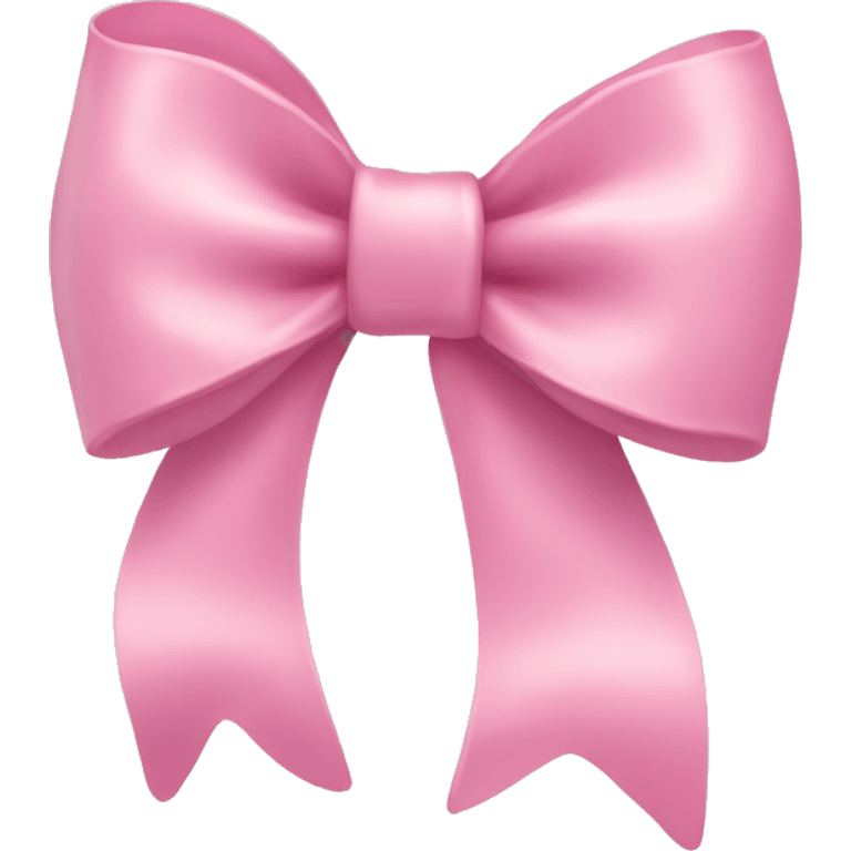 Pastel pink bow emoji