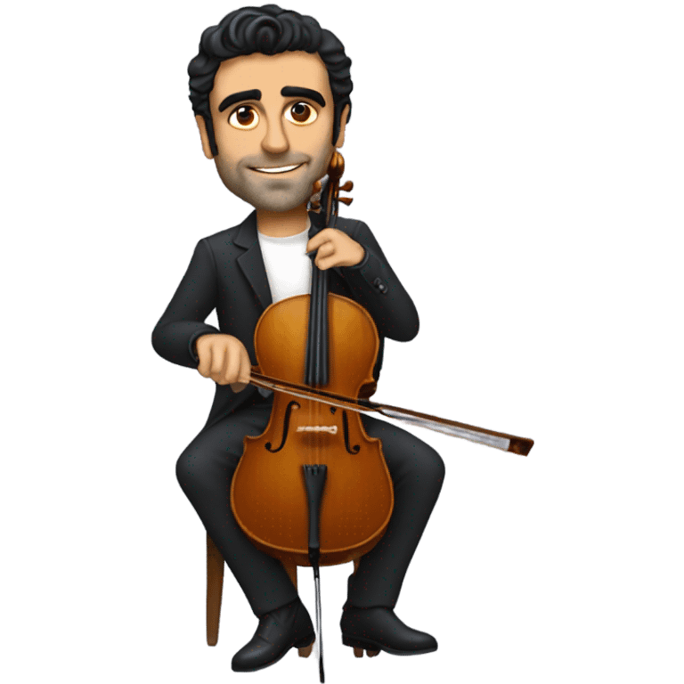 Oscar Isaac playing cello emoji