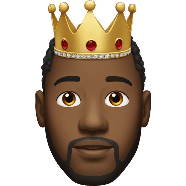 kendrick lamar with a crown on his head emoji