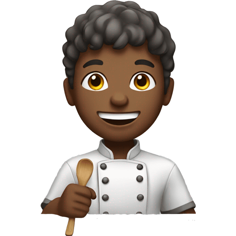 happy boy cooking emoji