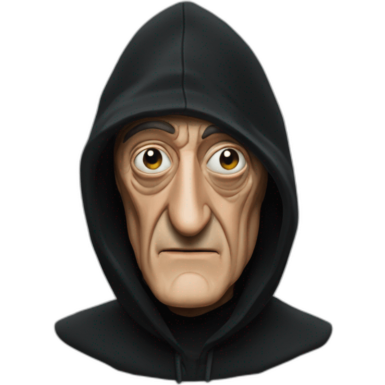 marty feldman black hood squint emoji