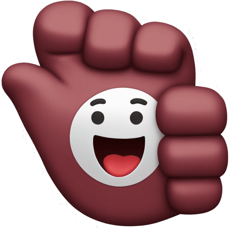 Thumbs up maroon emoji