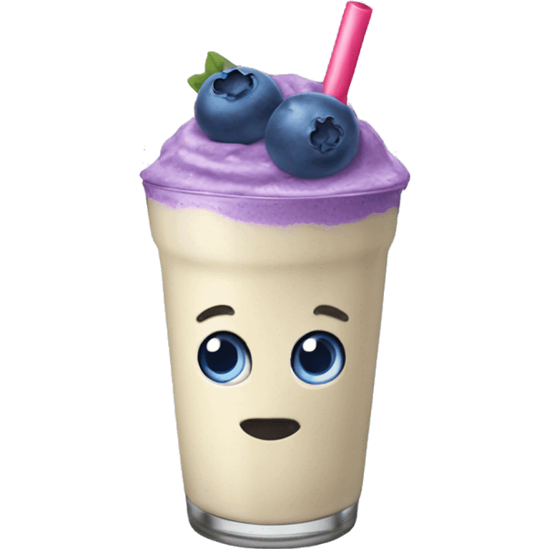 Blueberry smoothie emoji