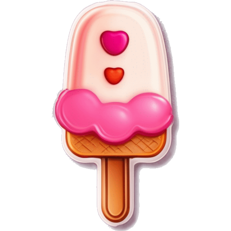  Neapolitan ice cream popsicle  emoji