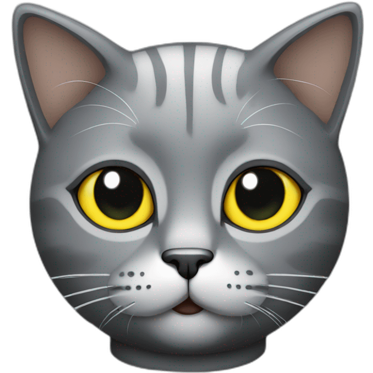 Grey Cat DJ emoji