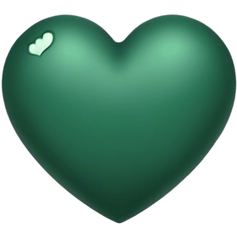 Dark green heart emoji