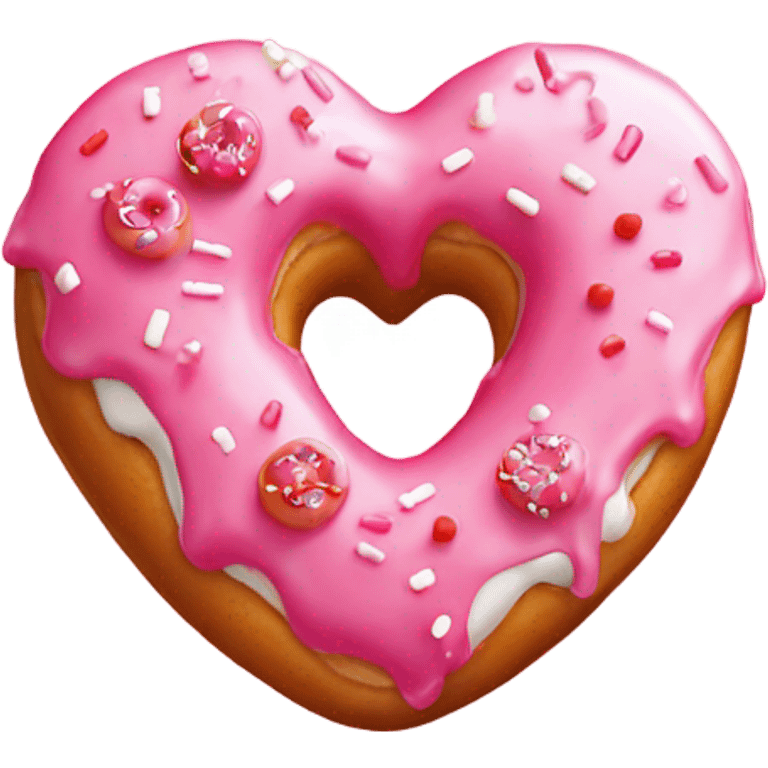 Valentines day donut emoji