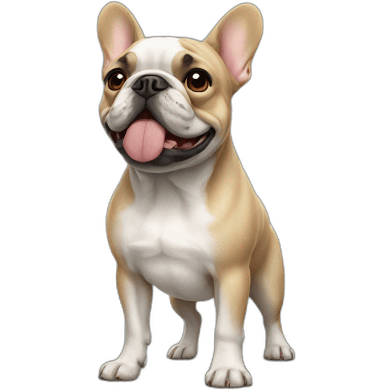 french bulldog standing emoji