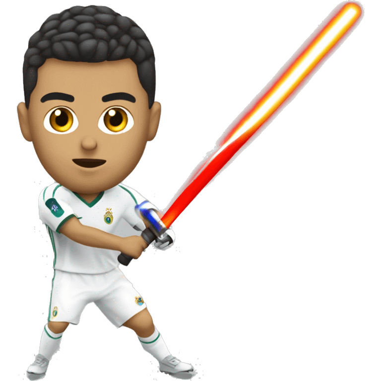 Ronaldo avec un sabre laser’ emoji