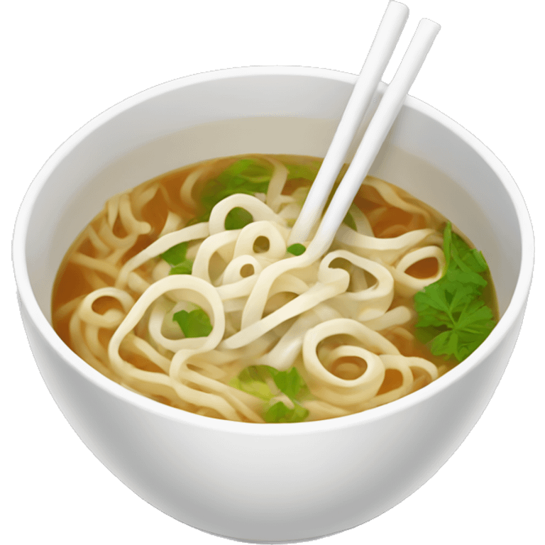 Pho soup noodles emoji