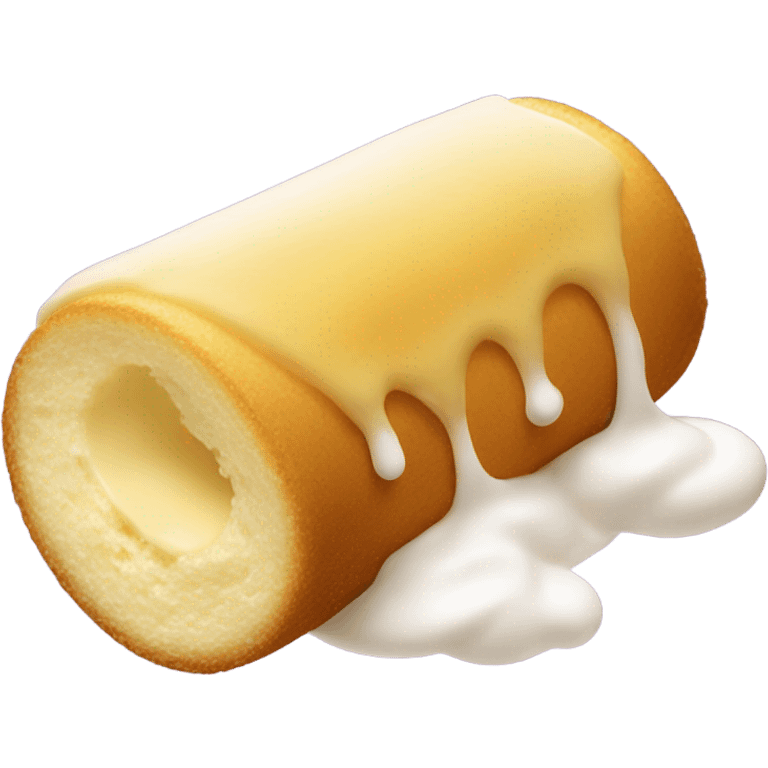 Twinkie with lots of cream emoji