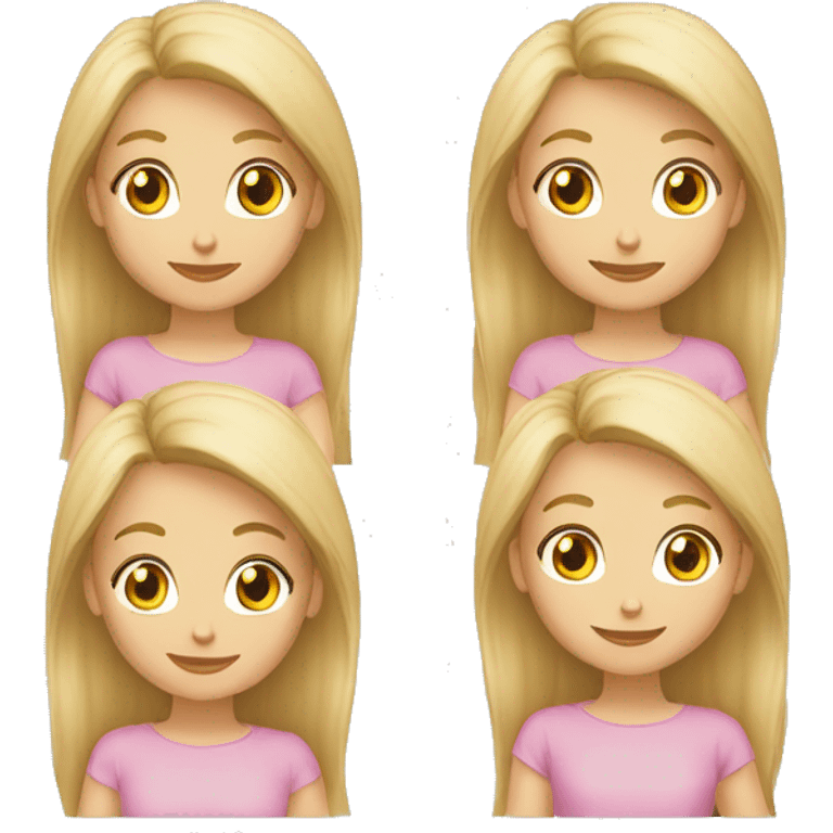 2 mejores amigas una rubia y otra castaña esquiando  emoji