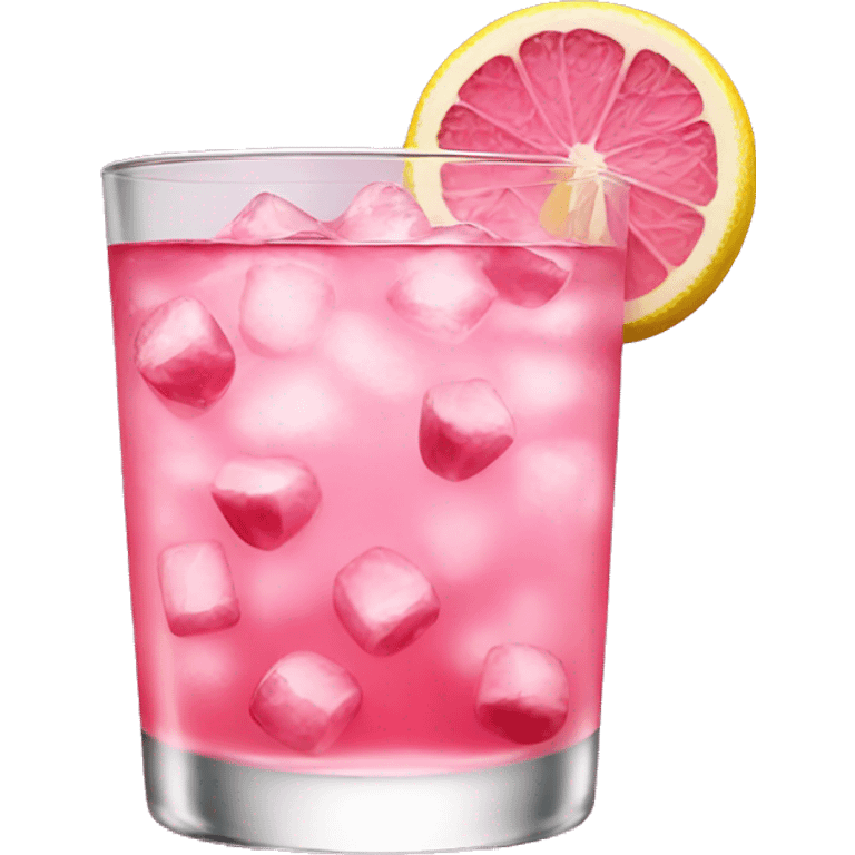 Pink gin drink emoji