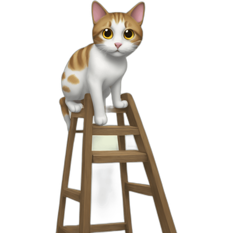 cat on stepladder emoji