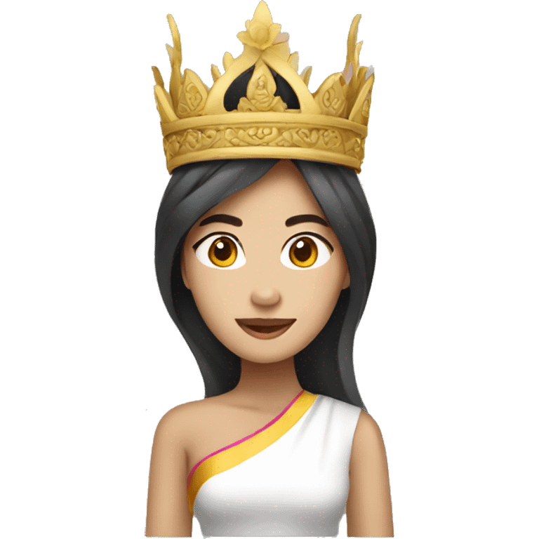 thai woman with thai crown emoji