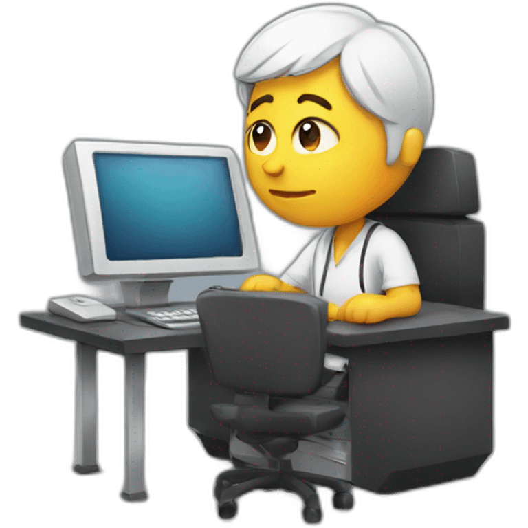 tired computer programmer emoji