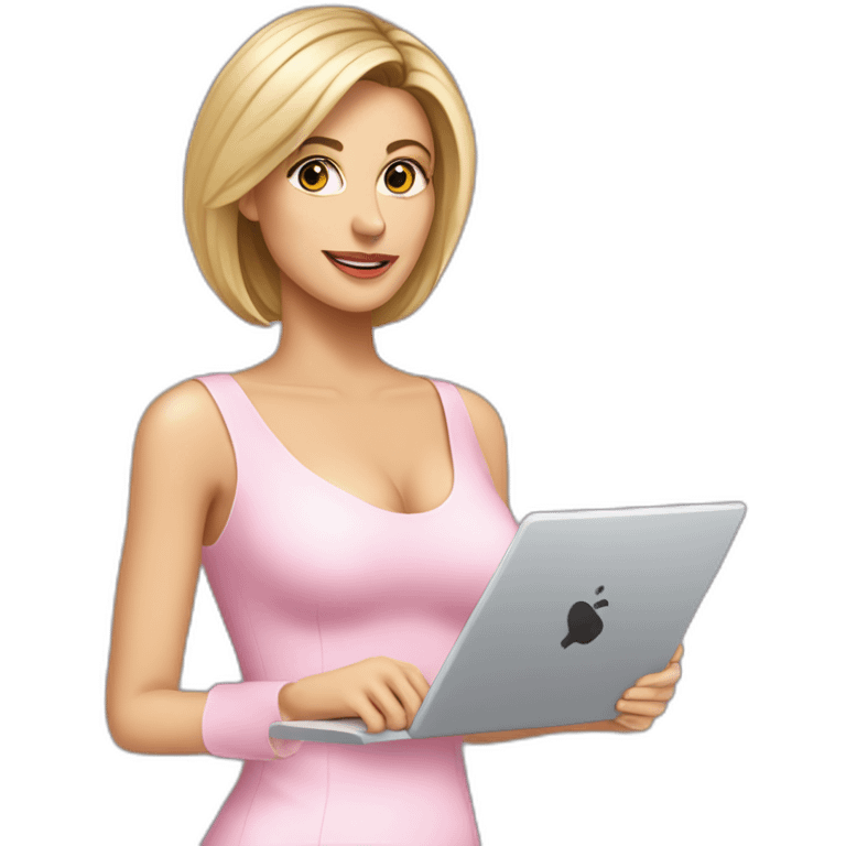 Posh-Radiologist-performing-breast-mammography-to-leni-klum emoji