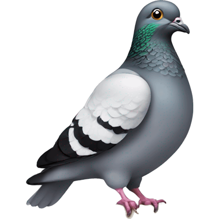 Pigeon holding a strike sign  emoji