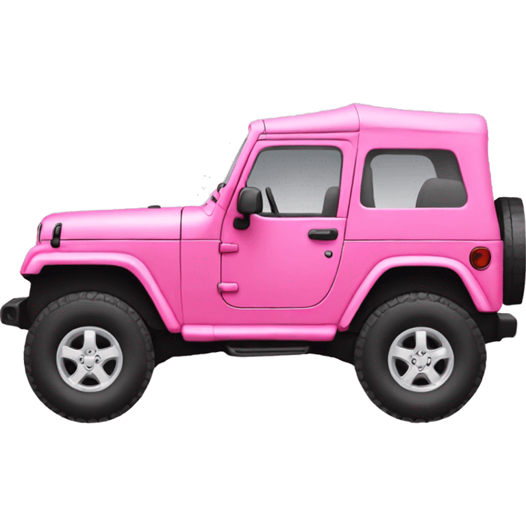 pink jeep emoji