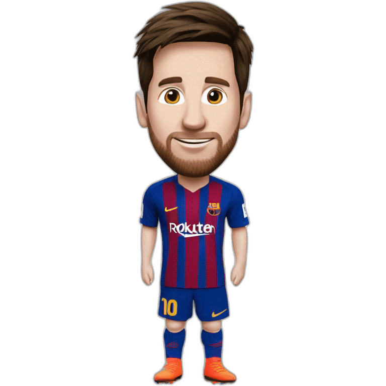 Messi levant les bras en l'air emoji