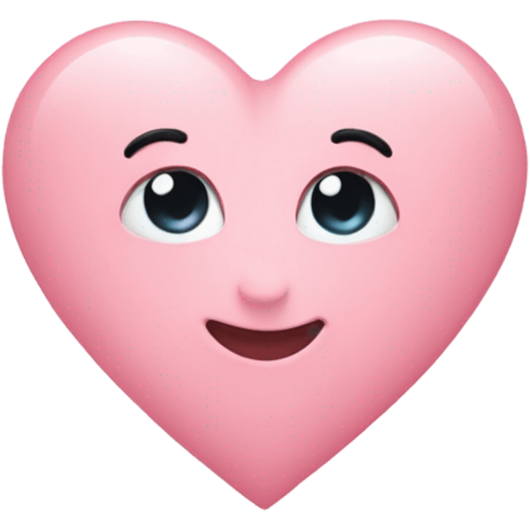 Baby pink heart emoji