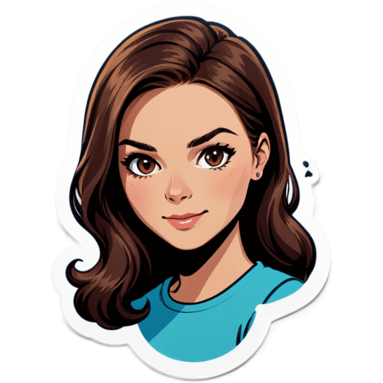 woman with brown hair emoji