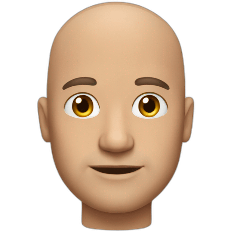 Bald man emoji