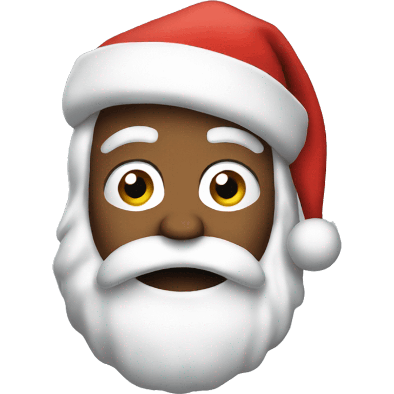 Santa with a bad finger emoji