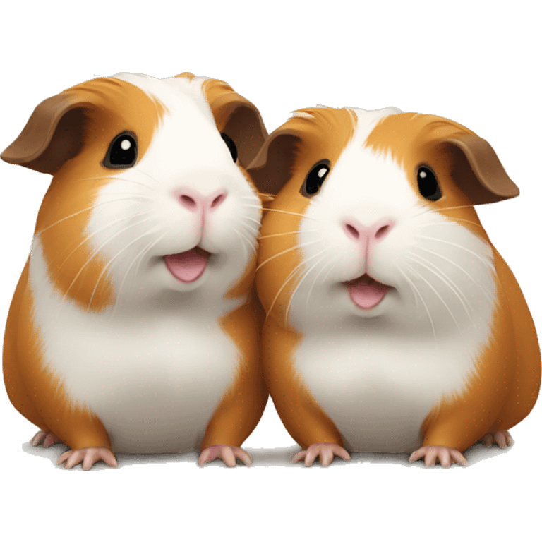 Guinea pig couple emoji