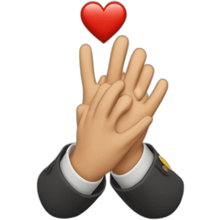 Coeur avec les mains emoji