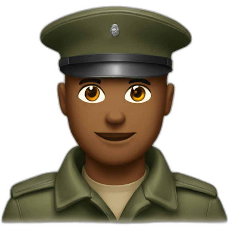 Militaire béret rouge emoji