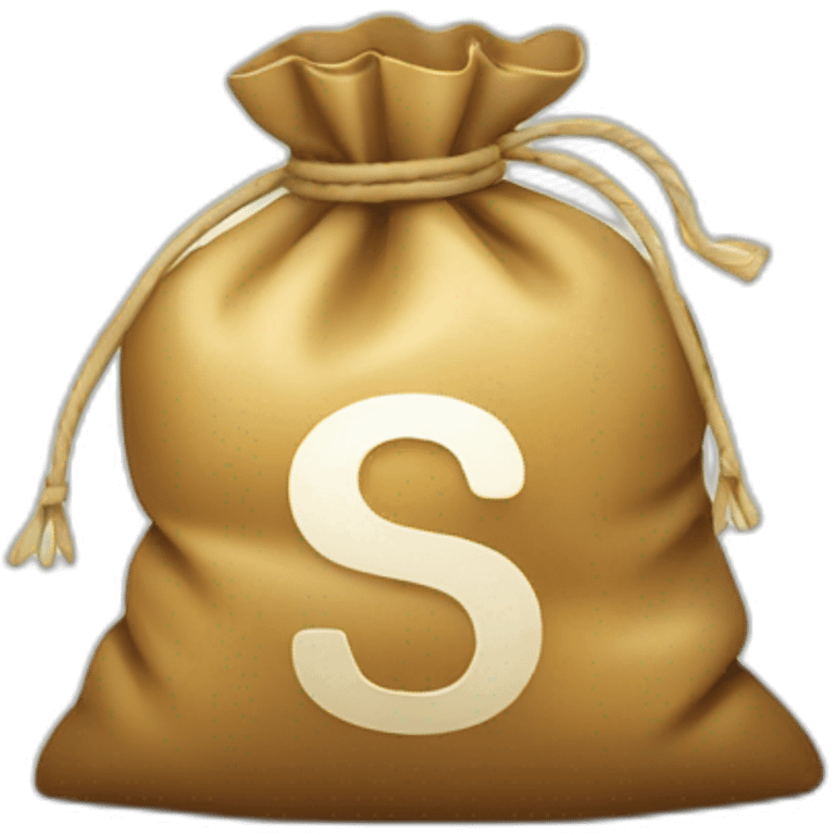 a bag of money with a ruble symbol emoji