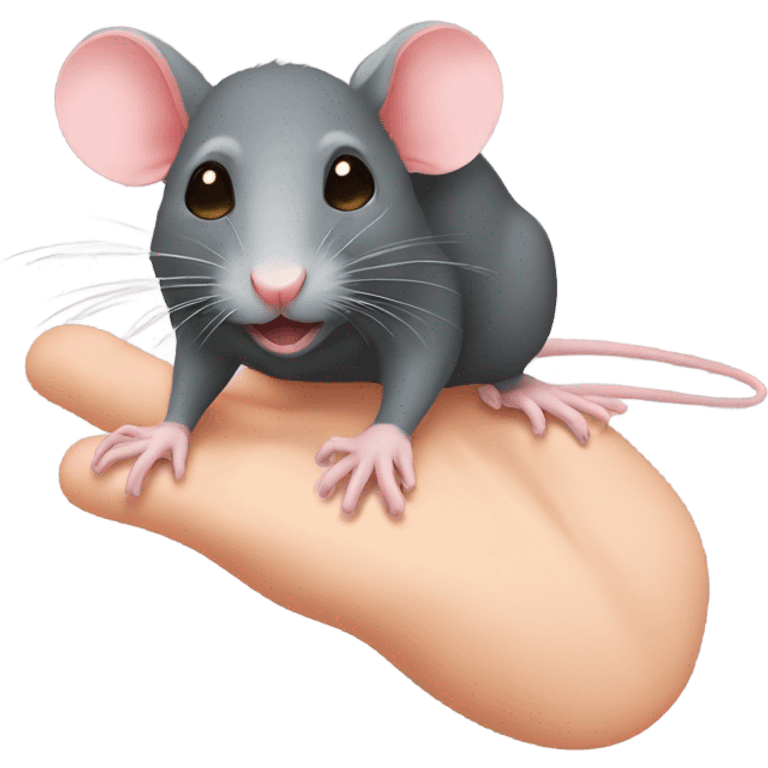 Rat and toes emoji