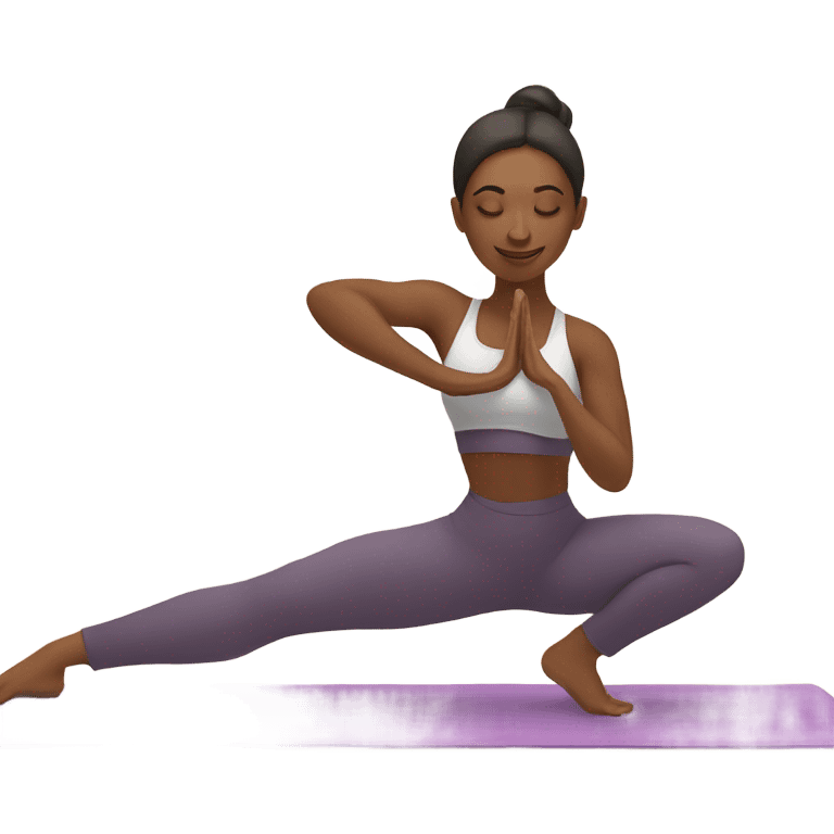 girl doing yoga  emoji